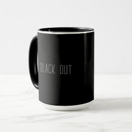 Taza de tipografía - Black Out