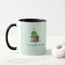 Taza de tortuga de café adorable