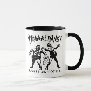 Taza de Trainspotters del zombi