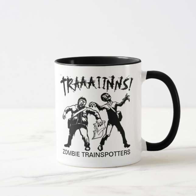 Taza de Trainspotters del zombi (Derecha)