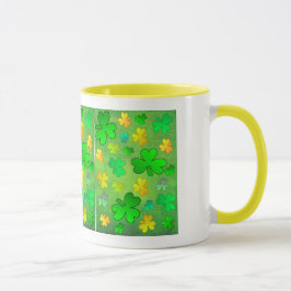 Taza de tréboles del día de San Patricio