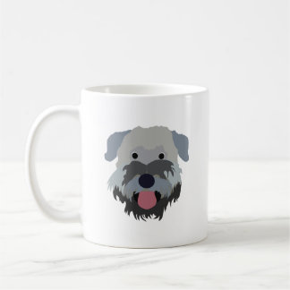 Taza de trigo suavemente revestida del perro de