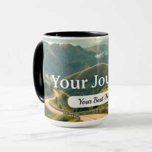 Taza de tu camino de viaje personalizada