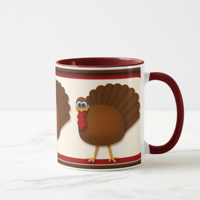 Taza de Turquía de la acción de gracias (Derecha)