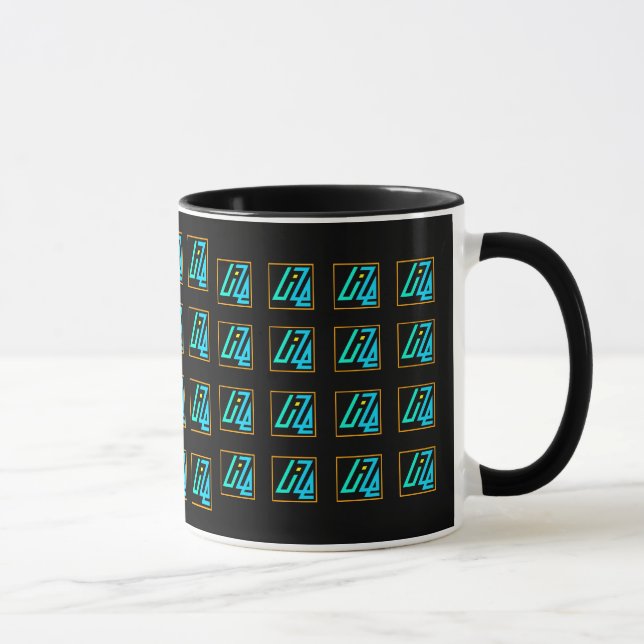 Taza de UIZE (matriz tejada en negro) (Derecha)