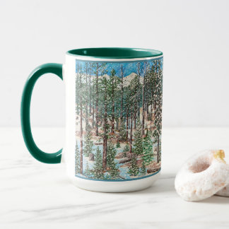 Taza de un domingo nevado