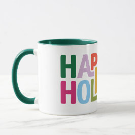 Taza de vacaciones con vibraciones retro