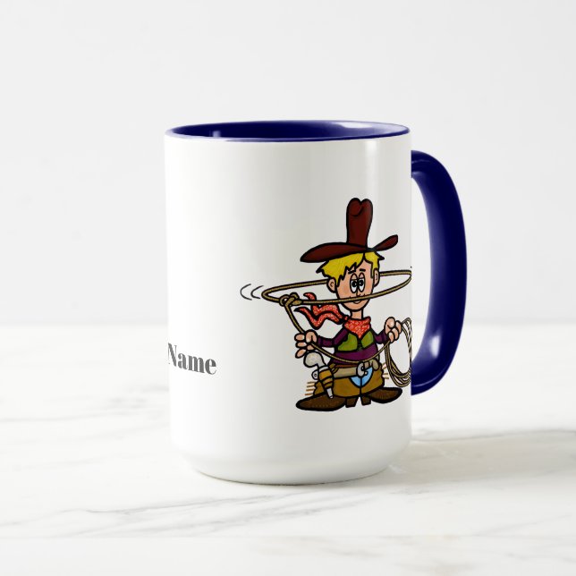Taza de Vaquero Divertido y su Caballo (Anverso derecho)