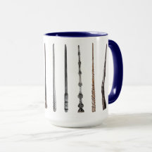 Taza de varita mágica en azul