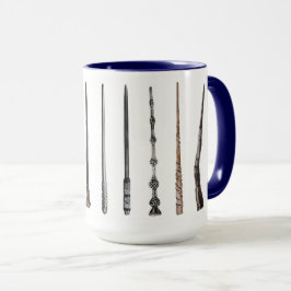 Taza de varita mágica en azul