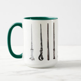 Taza de varita mágica en verde