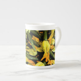Taza de Venecia en casa - flores del calabacín