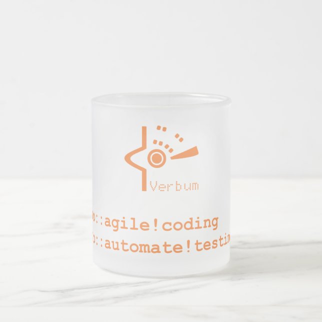 Taza de Verbum Froted (logotipo anaranjado) (Centro)