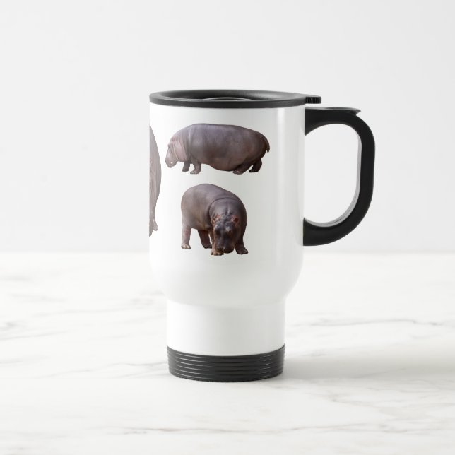 TAZA DE VIAJE カバのマグカップ (Derecha)