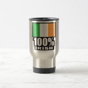 Taza De Viaje 100% Día de Irlanda/San Patricio