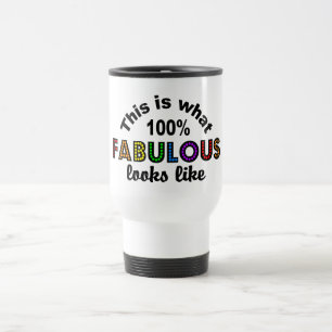 Taza De Viaje 100% FABULOUS mug - elegir estilo y color