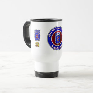 Taza De Viaje 10.ª División de Montaña "Escalar a la Gloria"