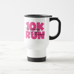 Taza De Viaje 10.000 carreras de deportes rosados