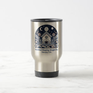 Taza De Viaje 11 de febrero Satisfecho de un solo día