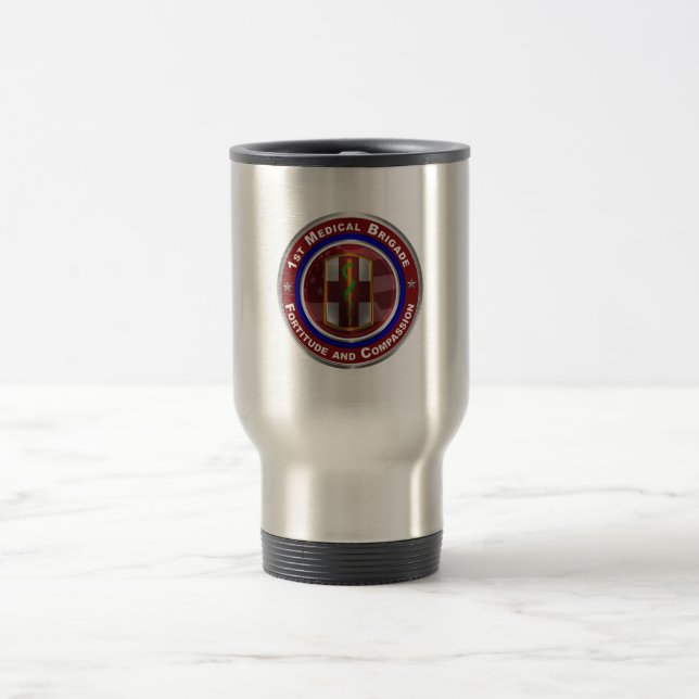 Taza De Viaje 1.ª Brigada Médica Keepsake (Centro)