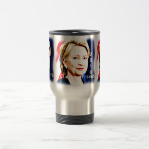 Taza De Viaje 1.ª Presidenta Hillary Clinton 2016_