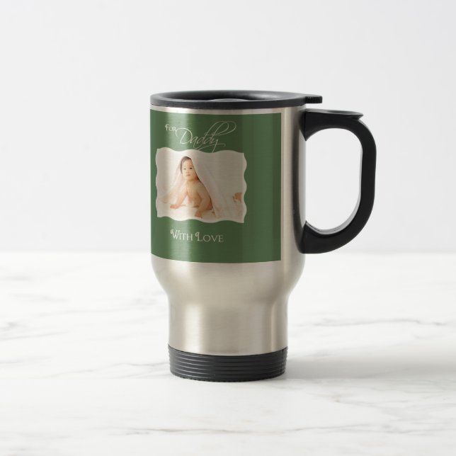 Taza De Viaje 1.ᵉʳ Día del Padre - Foto Personalizado Mug inoxid (Derecha)