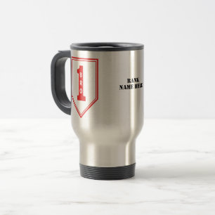 Taza De Viaje 1er parche de la División de Infantería (Estados U
