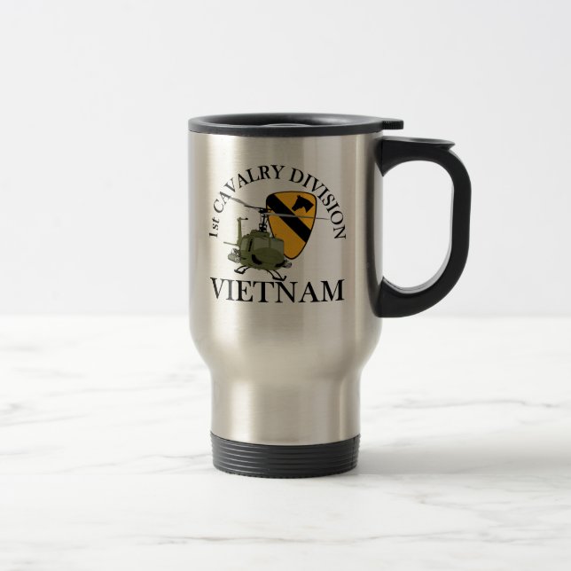 Taza De Viaje 1r Veterinario de Cav Vietnam (Derecha)