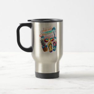 Taza De Viaje 2025 Deja que comience el verano Vacaciones de ver