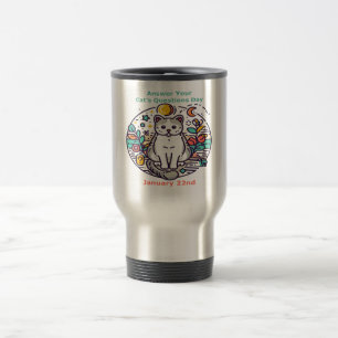 Taza De Viaje 22 de enero - Responde a las preguntas de su gato