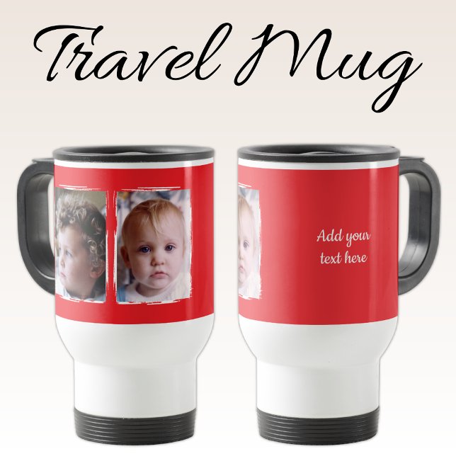 Taza De Viaje 2 photo custom text white red (Subido por el creador)