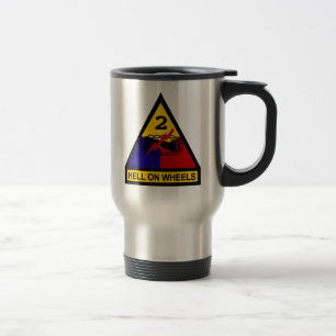 Taza De Viaje 2do Clase del ANUNCIO un remiendo de hombro