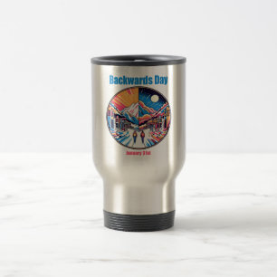 Taza De Viaje 31 de enero - Día de retroceso