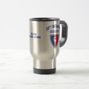 Taza De Viaje 38ª División de Infantería Militar de los Estad