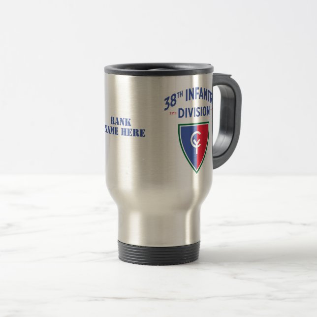 Taza De Viaje 38ª División de Infantería Militar de los Estados  (Anverso derecho)