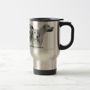 Taza De Viaje 3 cabezas del Wolfhound irlandés