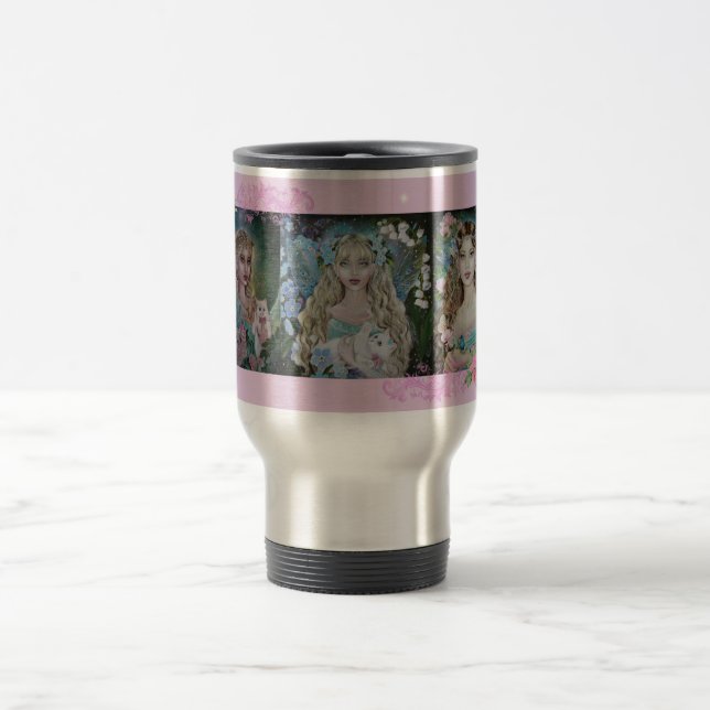 Taza De Viaje 3 fairies coffee travel mug (Centro)