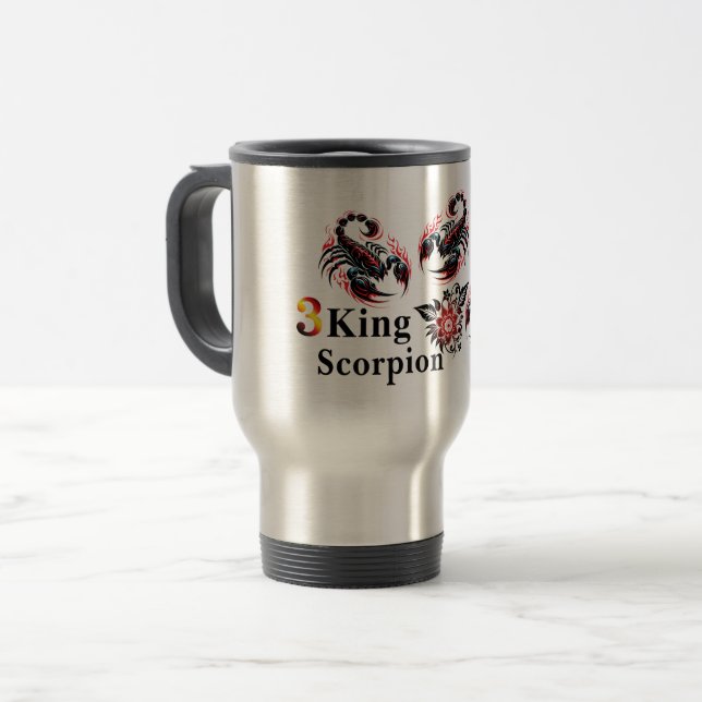Taza De Viaje 3 Tumbler esporpión rey (Anverso izquierdo)