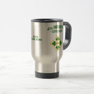 Taza De Viaje 4ª Tarjeta de División de Infantería