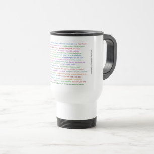 Taza De Viaje 43 divertida pieza de conversación sobre expresion
