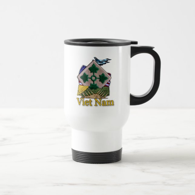 Taza De Viaje 4.ª división de infantería veteranos vietnam vets  (Derecha)