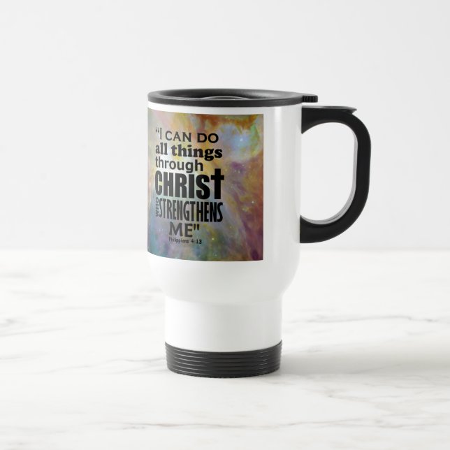 Taza De Viaje 4:13 de los filipenses (Derecha)