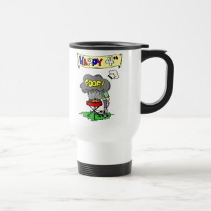 Taza De Viaje 4 De Julio Bar BQ Travel Mug