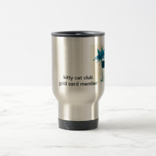 Taza De Viaje 4X6 spikecat, miembro de la tarjeta del clubgold
