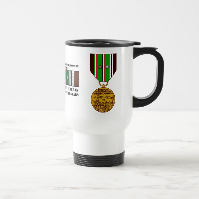 TAZA DE VIAJE 6 ESTRELLAS DE BATALLA / VETERANO DE LA SEGUNDA GU (Derecha)