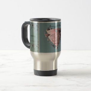 Taza De Viaje 7.ª travesía del Emblema del Corazón del Corazón d