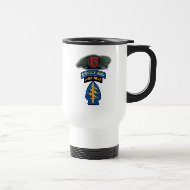 Taza De Viaje 7.º Grupo de Fuerzas Especiales Green Berets SFG S (Derecha)
