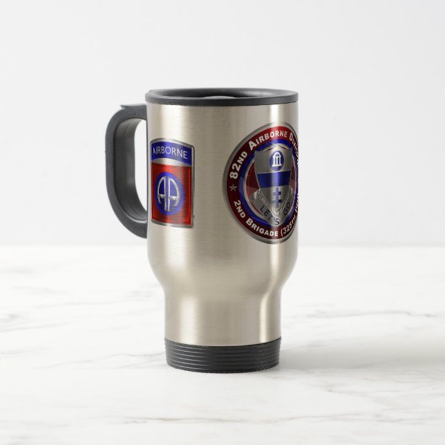 Taza De Viaje 82ª División Aérea 2ª Brigada 325ª PIR  (Anverso izquierdo)