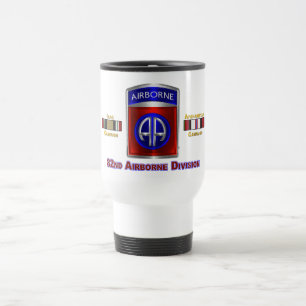 Taza De Viaje 82ª División Aérea Iraq y Afganistán Veterano