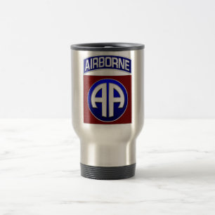 Taza De Viaje 82ª División Aérea Todos los Parches de Combate